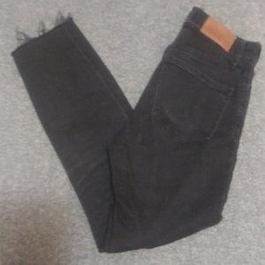 Madewell 9" High Rise Skinny Jeans Black Size 25